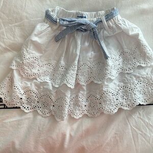 Mayoral classic white eyelet skirt